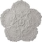 Ekena Millwork Shell Ceiling Medallion, Hand-Painted Ultra Pure White, 25 5/8"OD x 1"P CM25SHUWF - alternate 1